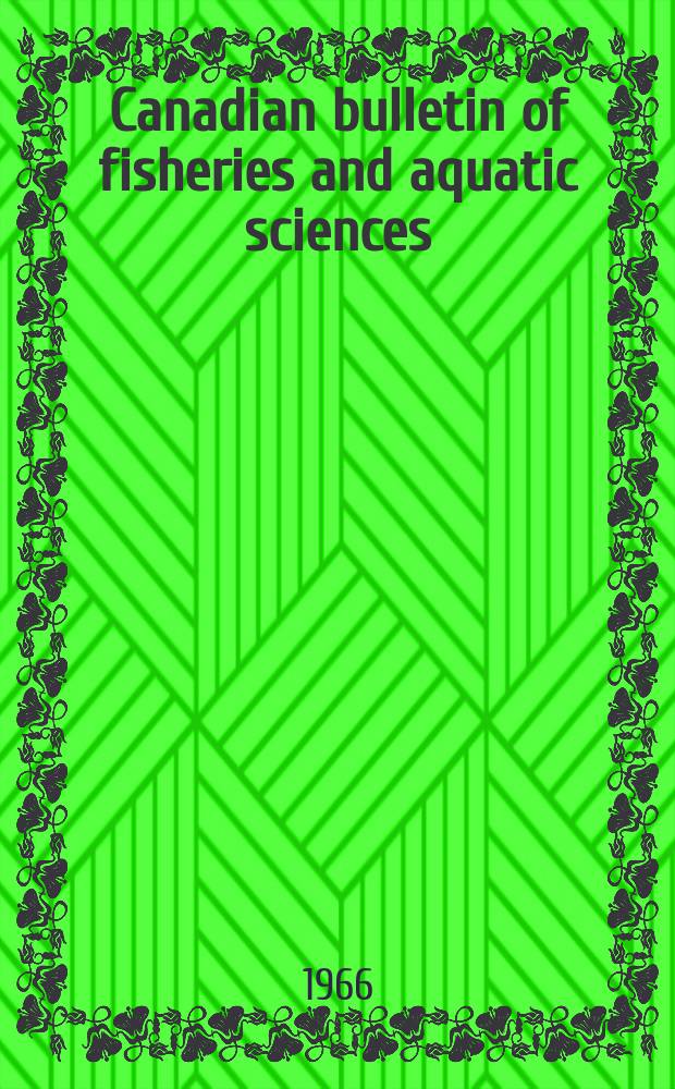 Canadian bulletin of fisheries and aquatic sciences : Formerly Bulletin of the Fisheries research board of Canada : Greening in tuna and related species