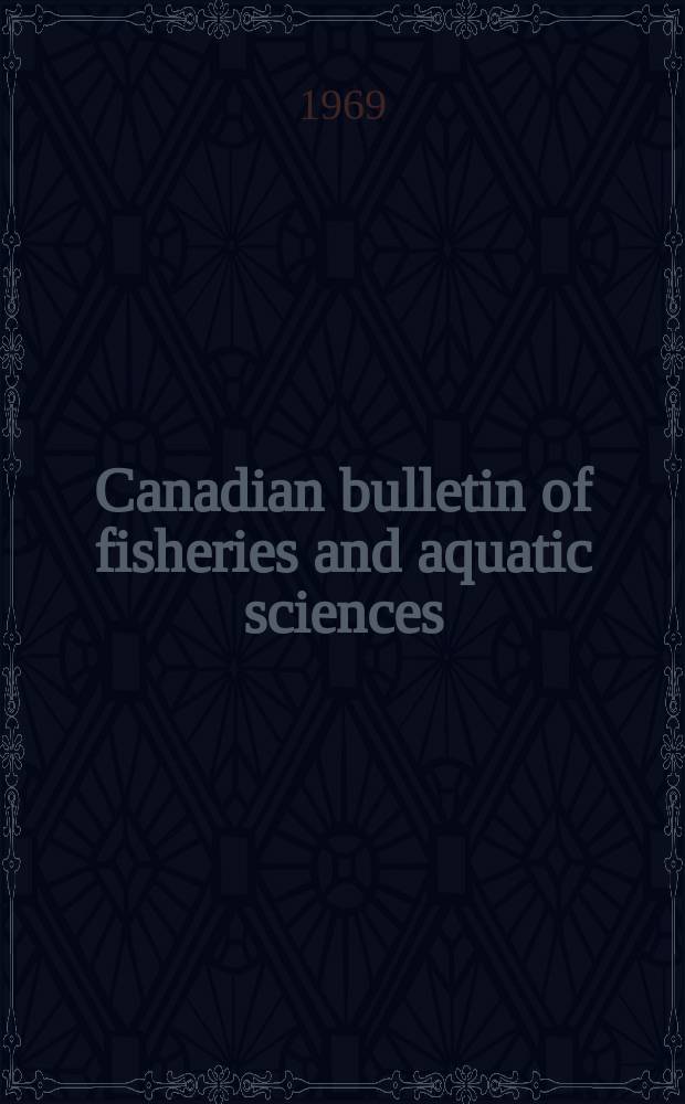 Canadian bulletin of fisheries and aquatic sciences : Formerly Bulletin of the Fisheries research board of Canada : Marine mammals of British Columbia
