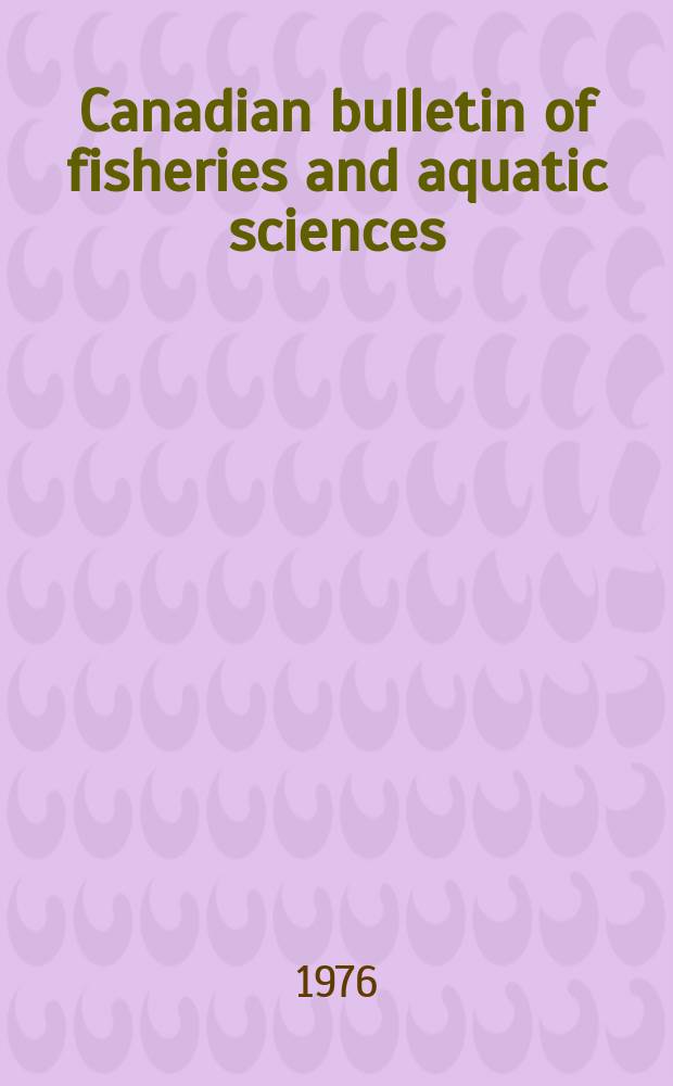 Canadian bulletin of fisheries and aquatic sciences : Formerly Bulletin of the Fisheries research board of Canada : Living marine resources of Newfoundland Labrador: status and potential