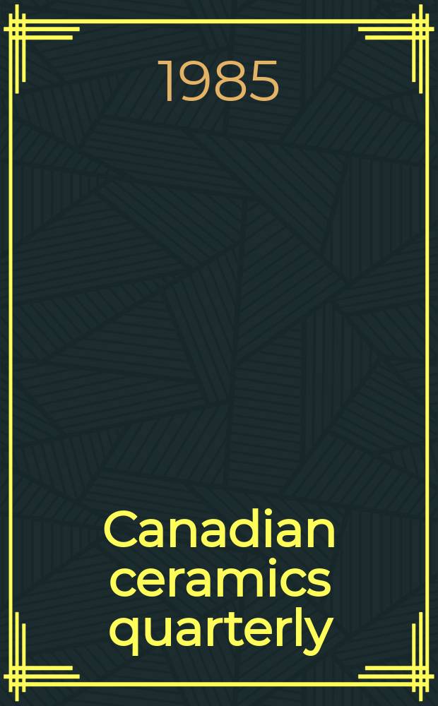 Canadian ceramics quarterly