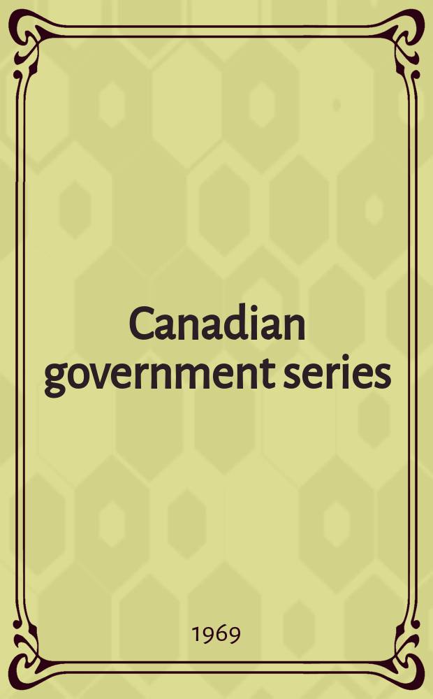 Canadian government series