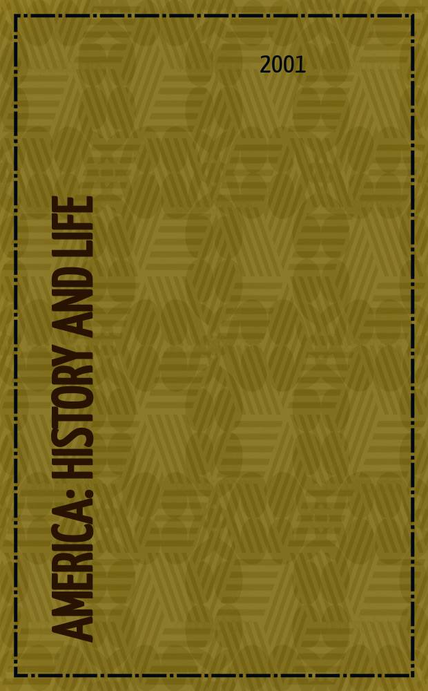 America: history and life : A guide to periodical literature. Vol.38, Annual Index