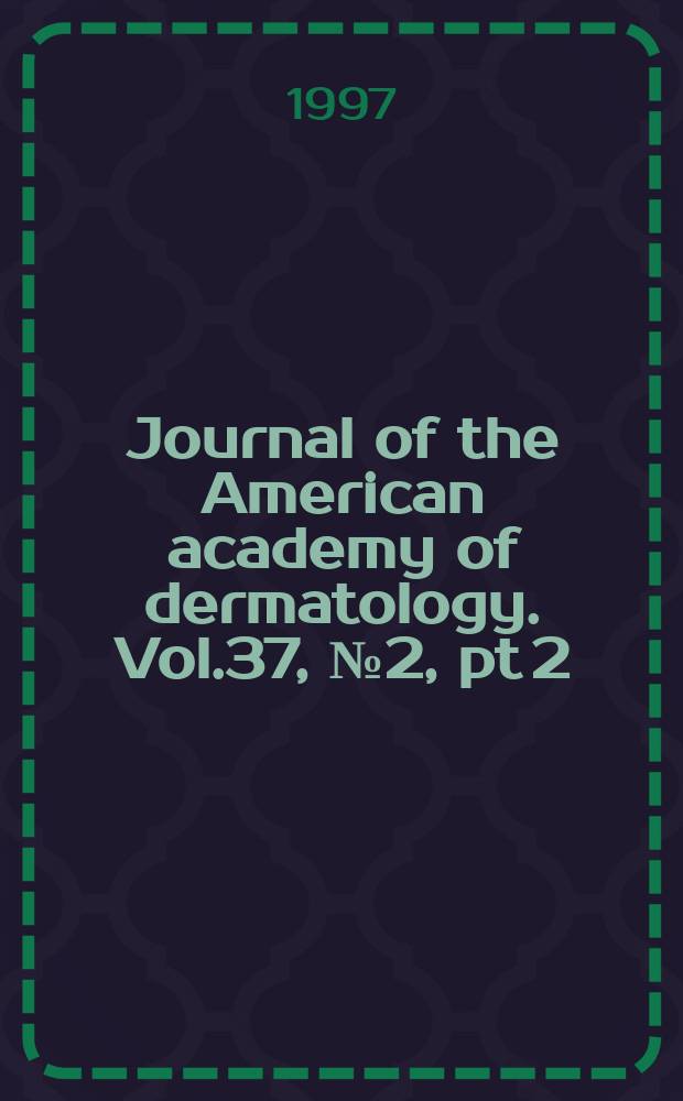 Journal of the American academy of dermatology. Vol.37, №2, pt 2 : Tarazotene