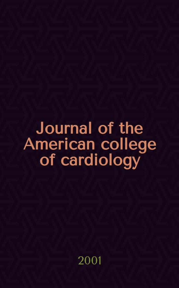 Journal of the American college of cardiology : JACC. Vol.38, №6