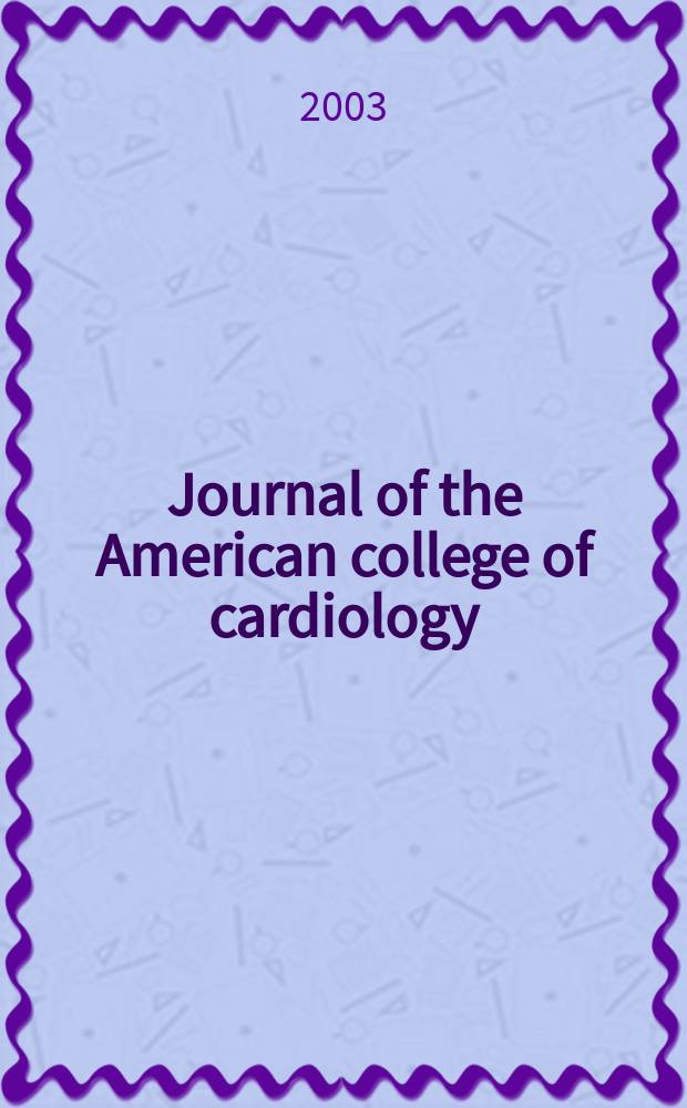 Journal of the American college of cardiology : JACC. Vol.42, №10