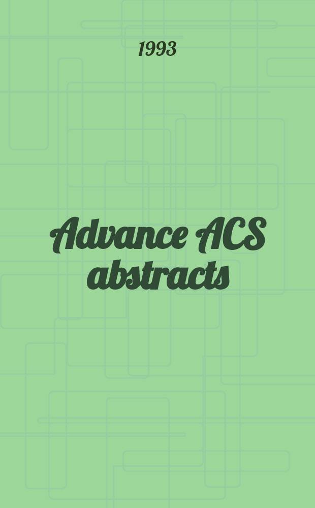 Advance ACS abstracts
