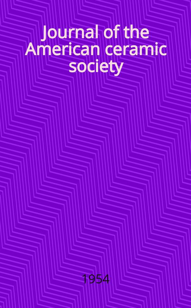 Journal of the American ceramic society : Together with Ceramic abstracts A monthly journal devoted to the arts and sciences related to the silicate industries. Vol.37, №2, P.2 : (Thermal conductivity)