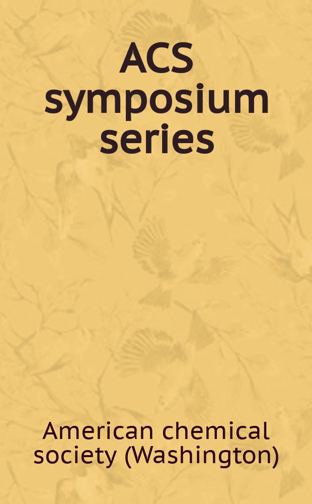 ACS symposium series
