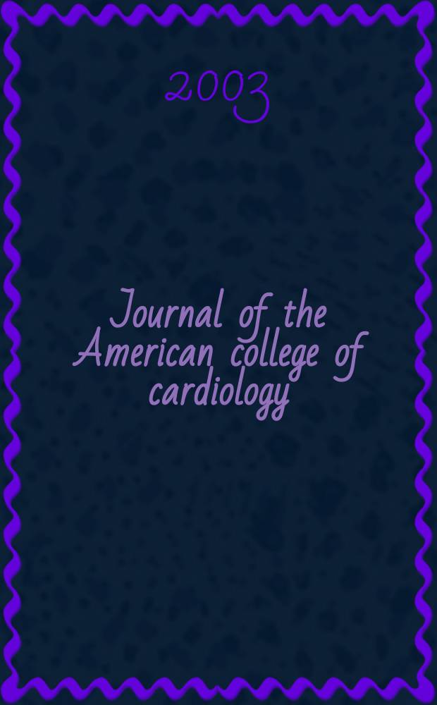 Journal of the American college of cardiology : JACC. Vol.42, №2