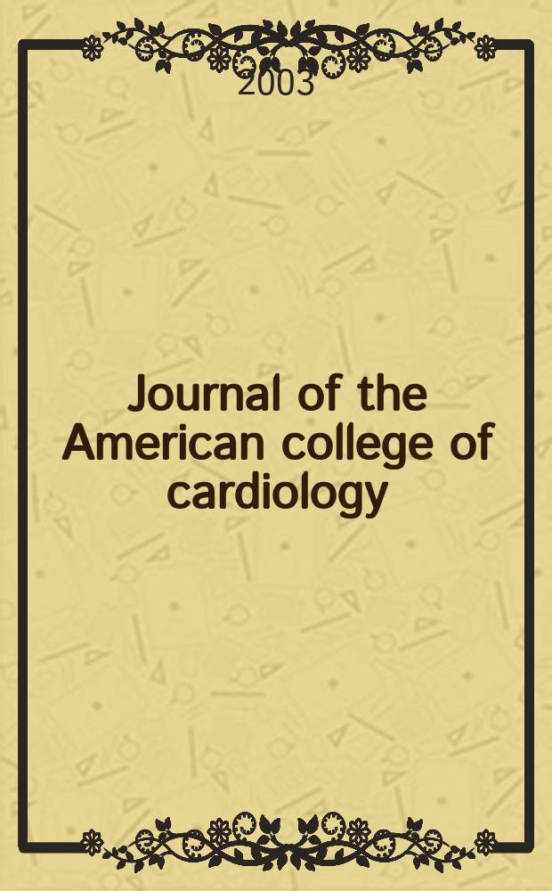 Journal of the American college of cardiology : JACC. Vol.42, №12