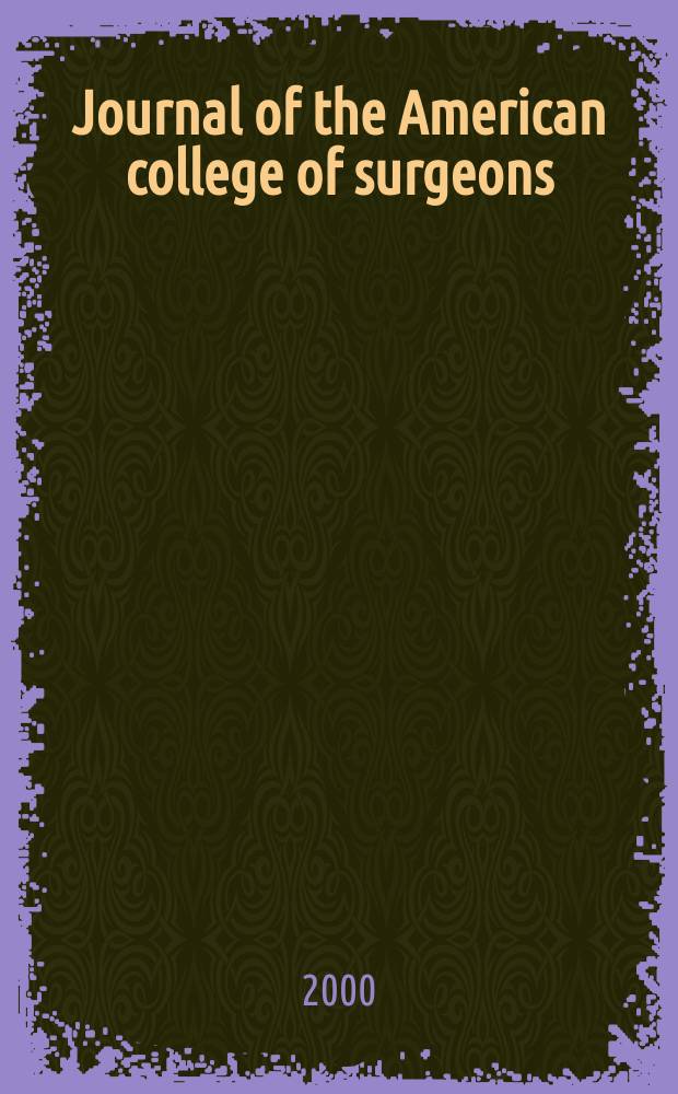 Journal of the American college of surgeons : Formerly Surgery, gynecology & obstetrics. Vol.190, №2