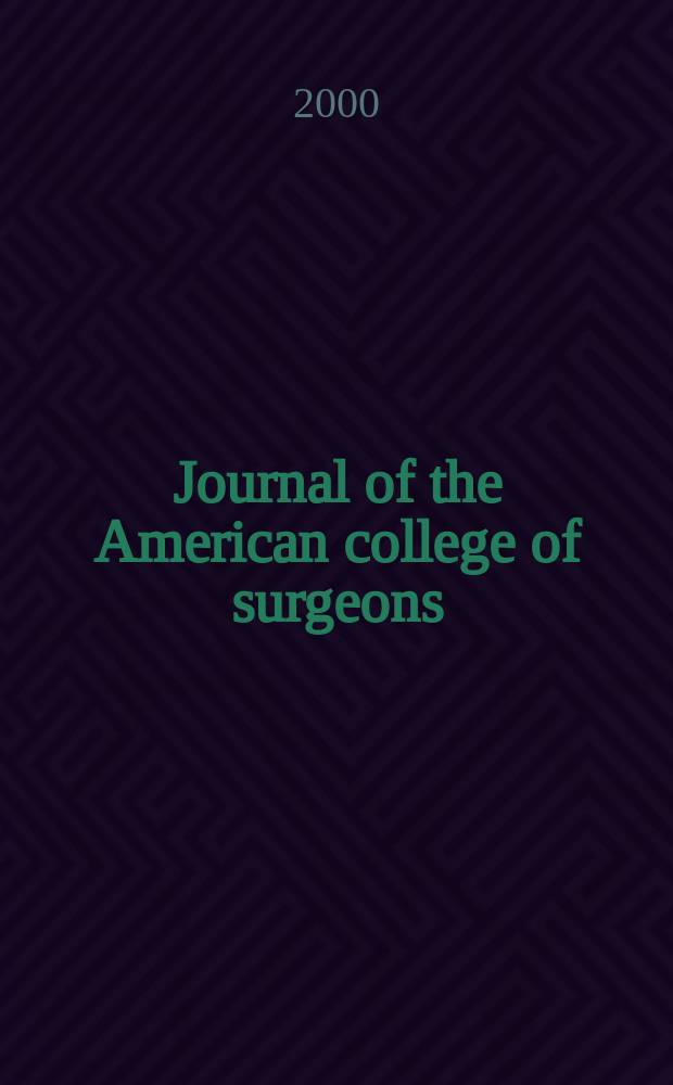 Journal of the American college of surgeons : Formerly Surgery, gynecology & obstetrics. Vol.191, №2