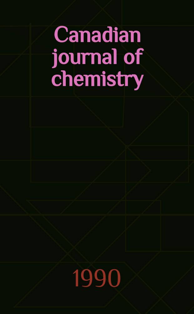 Canadian journal of chemistry : [Formerly Sect.B Canadian journal of research]. Vol.68, №10 : Professor Ross Stewart