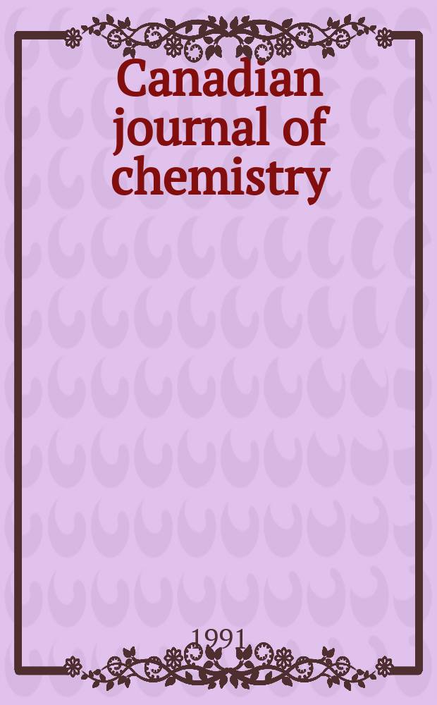 Canadian journal of chemistry : [Formerly Sect.B Canadian journal of research]. Vol.69, №11 : Dr. Richard Norman Jones