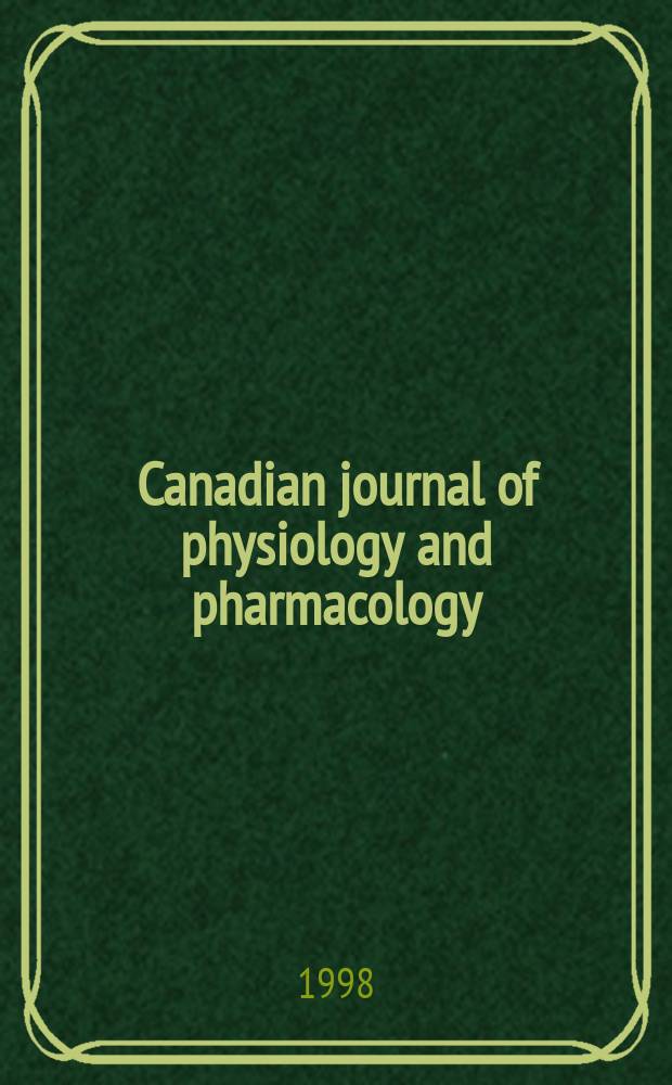 Canadian journal of physiology and pharmacology : Publ. by the National research council. Vol.76, №5 : Immune responses to inflammation and trauma