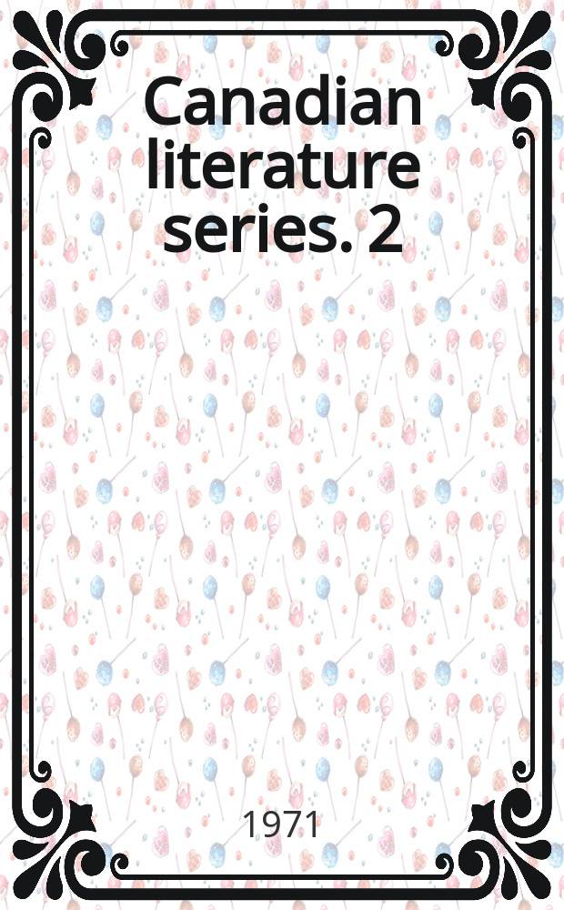 Canadian literature series. 2 : Wyndham Lewis in Canada