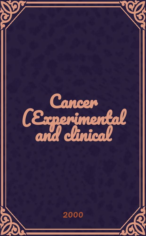 Cancer (Experimental and clinical) : Section XVI [of] Experta medica. Vol.119, №3