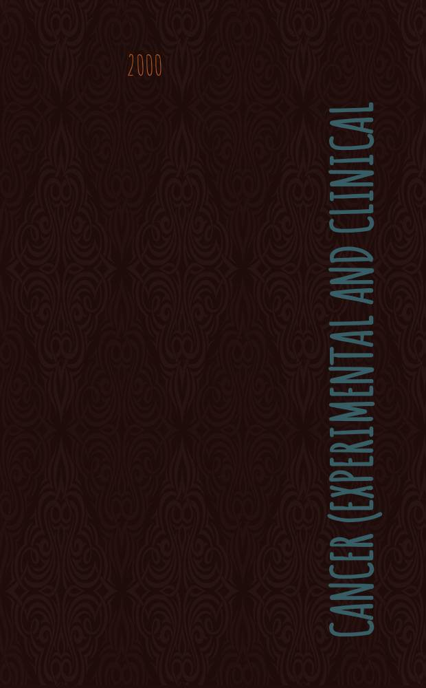 Cancer (Experimental and clinical) : Section XVI [of] Experta medica. Vol.121, №3