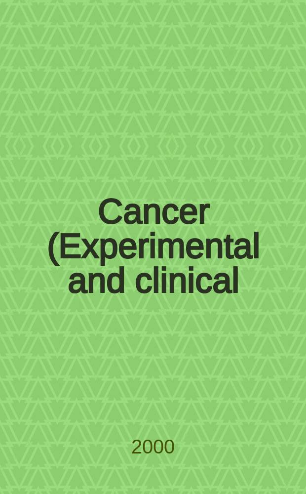 Cancer (Experimental and clinical) : Section XVI [of] Experta medica. Vol.121, №5