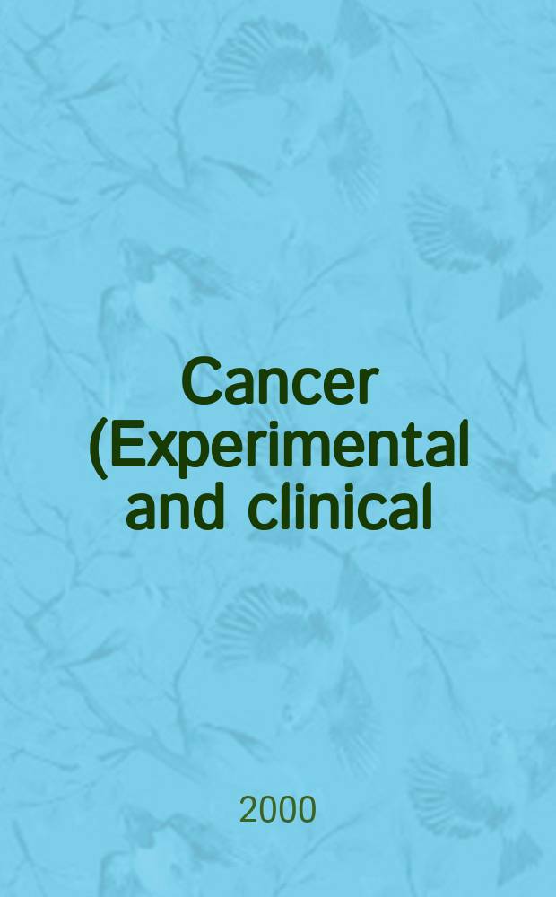 Cancer (Experimental and clinical) : Section XVI [of] Experta medica. Vol.122, №2