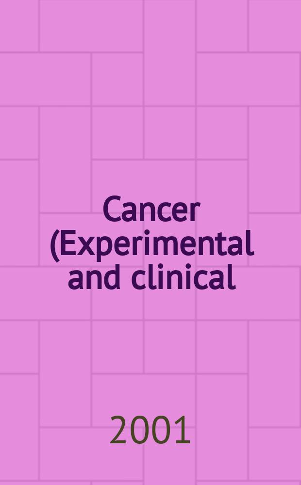 Cancer (Experimental and clinical) : Section XVI [of] Experta medica. Vol.123, №2