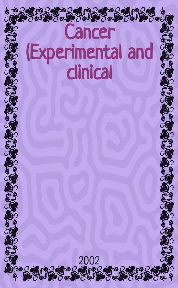 Cancer (Experimental and clinical) : Section XVI [of] Experta medica. Vol.127, №3
