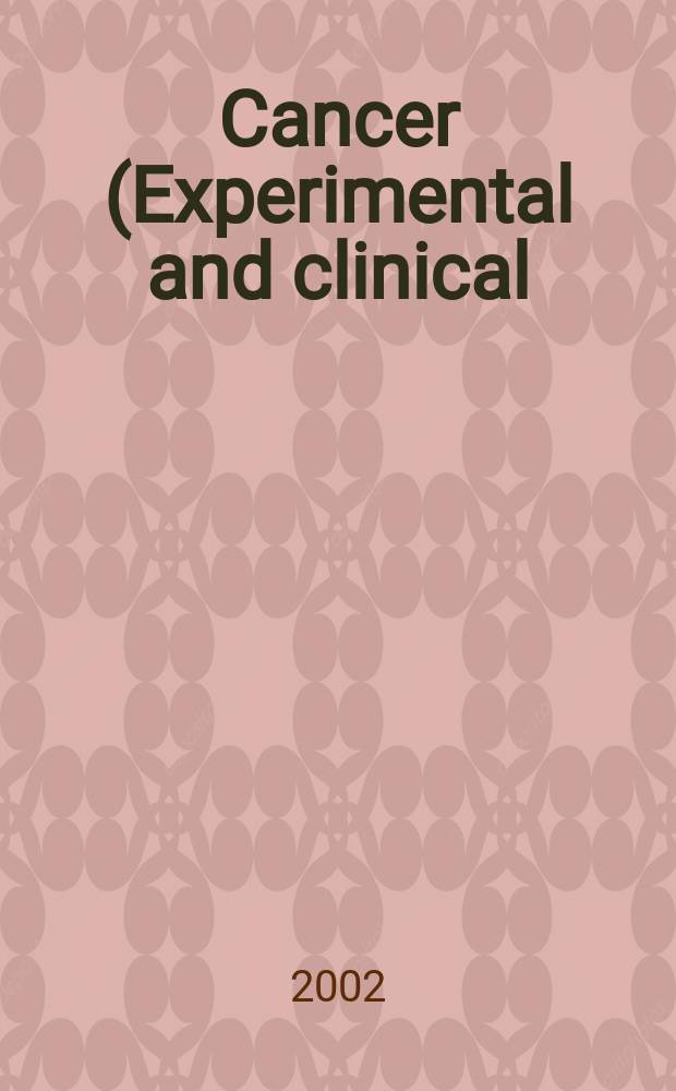 Cancer (Experimental and clinical) : Section XVI [of] Experta medica. Vol.127, №4