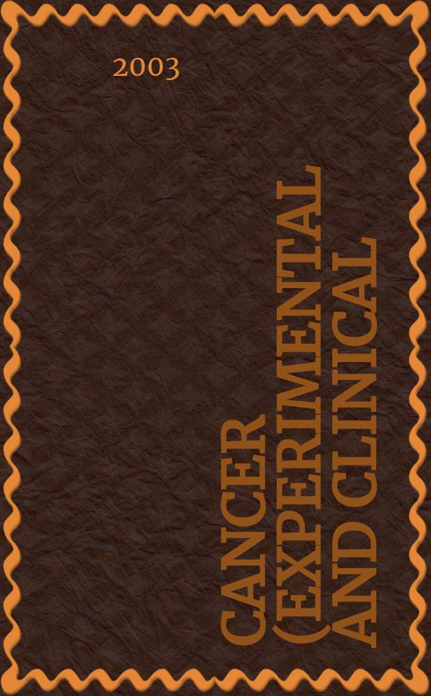Cancer (Experimental and clinical) : Section XVI [of] Experta medica. Vol.132, №5