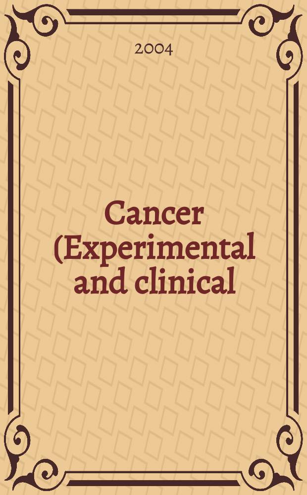 Cancer (Experimental and clinical) : Section XVI [of] Experta medica. Vol.137, №2