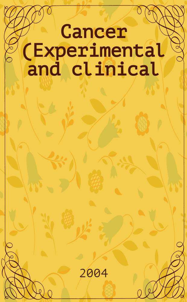 Cancer (Experimental and clinical) : Section XVI [of] Experta medica. Vol.137, №3
