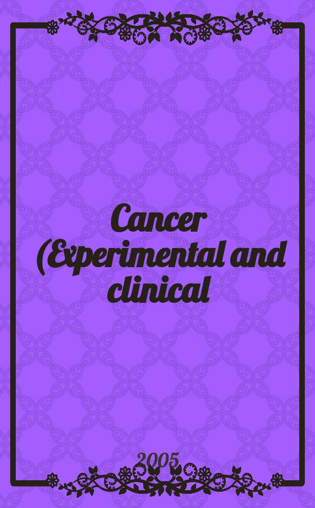 Cancer (Experimental and clinical) : Section XVI [of] Experta medica. Vol.139, №7