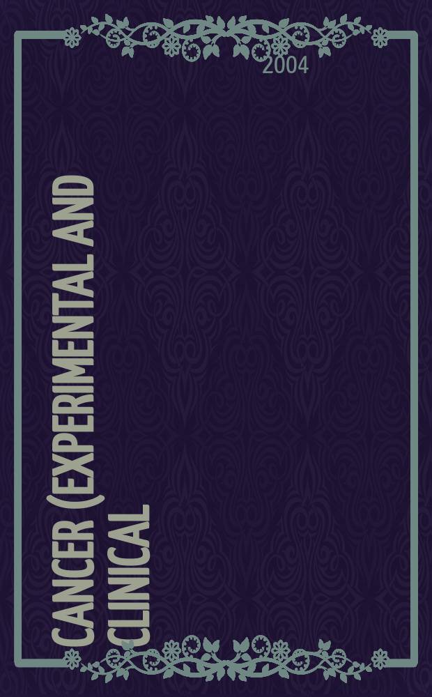 Cancer (Experimental and clinical) : Section XVI [of] Experta medica. Vol.135, №1