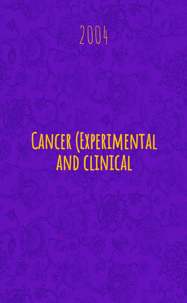 Cancer (Experimental and clinical) : Section XVI [of] Experta medica. Vol.135, №8