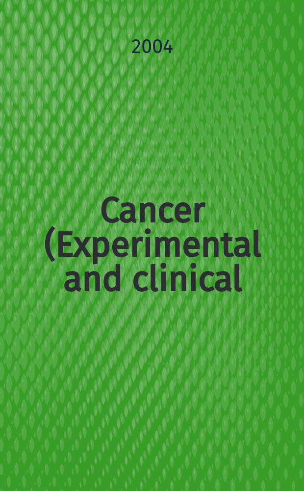 Cancer (Experimental and clinical) : Section XVI [of] Experta medica. Vol.136, №4
