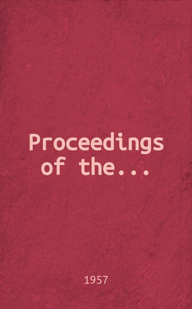 Proceedings of the.. : Annual Spring meeting of the American ethnological society : Cultural stability and cultural change