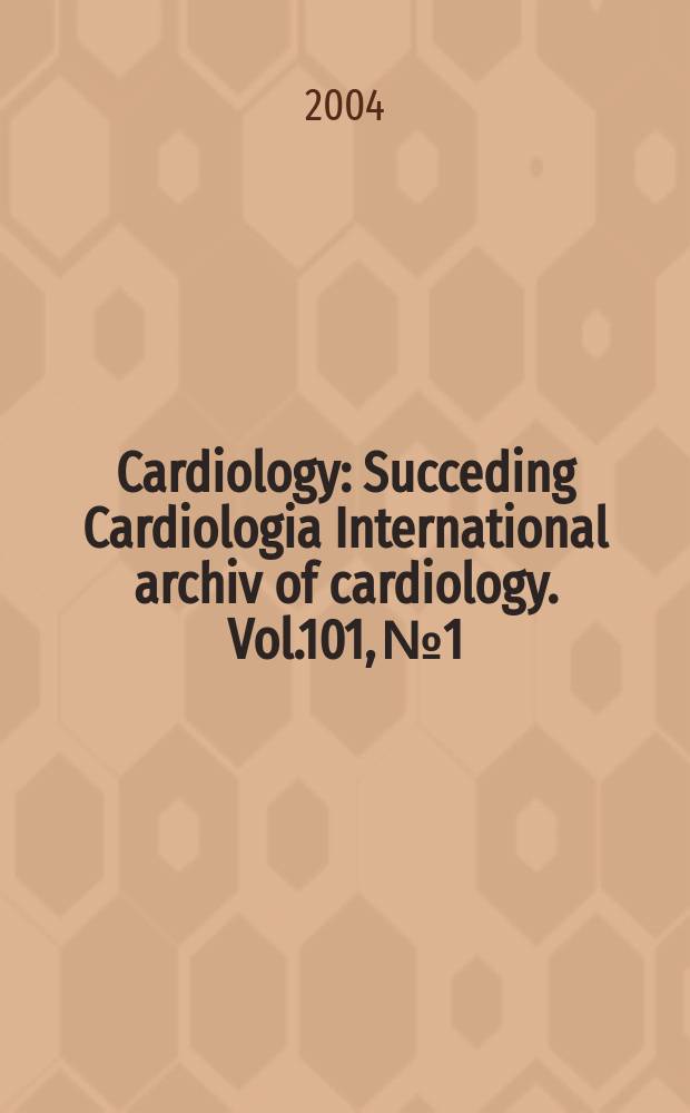Cardiology : Succeding Cardiologia International archiv of cardiology. Vol.101, №1/3 : Surgical options for the management of congestive heart failure