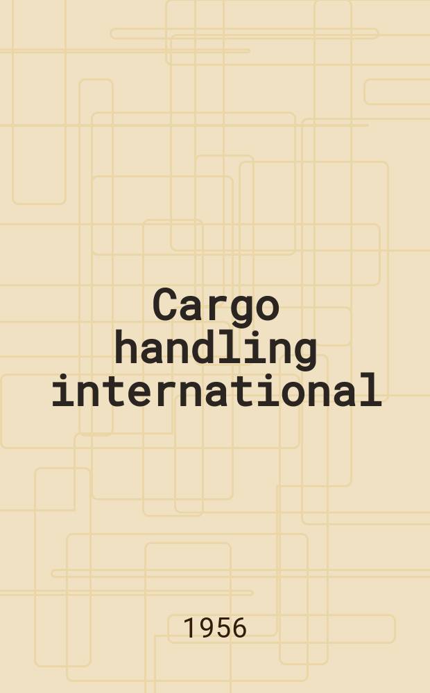 Cargo handling international