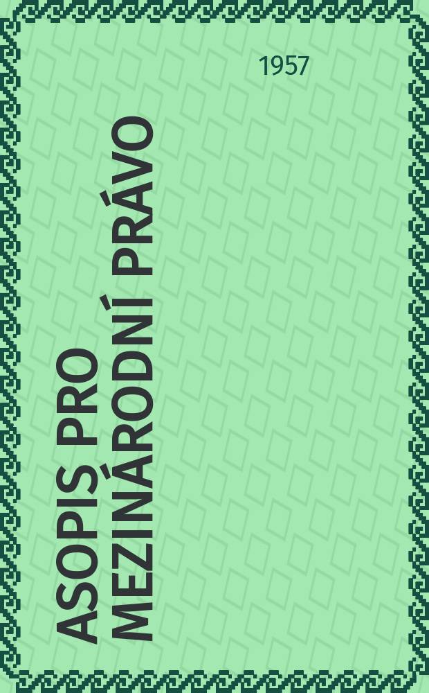 Časopis pro mezinárodní právo