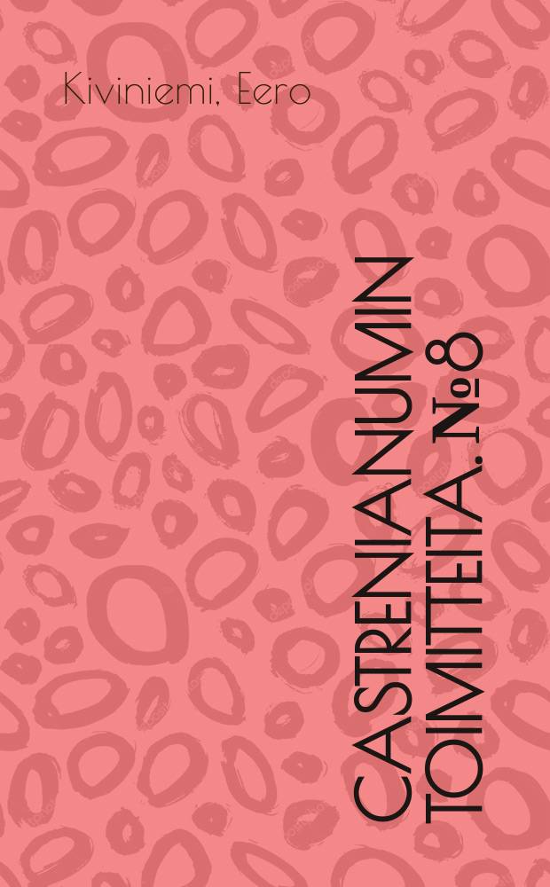 Castrenianumin toimitteita. №8 : Nimistöntutkimuksen terminologia
