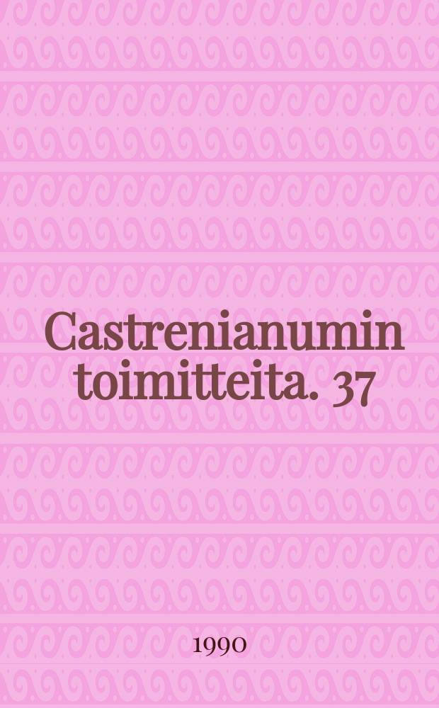 Castrenianumin toimitteita. 37 : Material on Manchurian Khamnigan ..