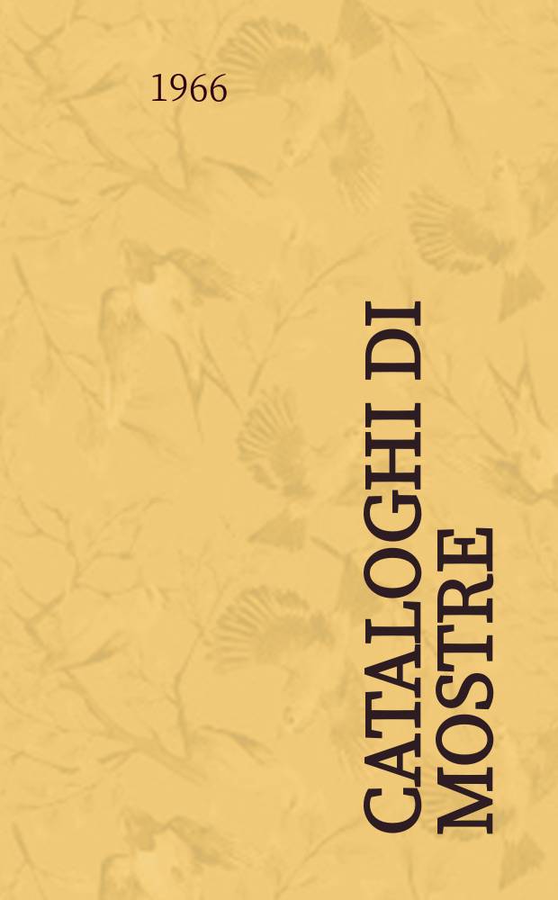 Cataloghi di mostre