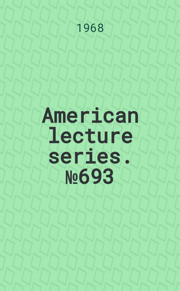 American lecture series. №693 : Law and the common man