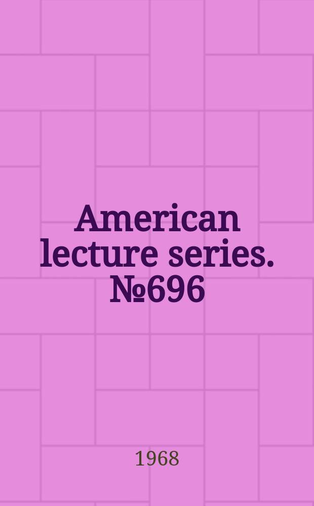 American lecture series. №696 : The parent of the handicapped child