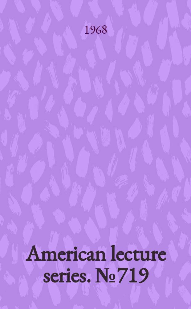 American lecture series. №719 : The pathogenic anaerobic ...