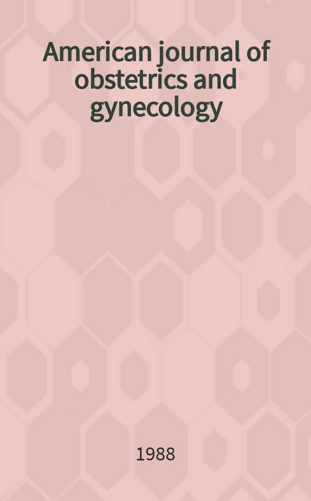 American journal of obstetrics and gynecology : Offic. organ of the American gynecological society. Vol.158, №6(Pt.2) : Prevention and management of cardiovascular risk in women