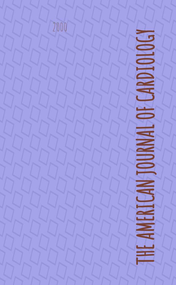 The American journal of cardiology : Official journal of the American college of cardiology A publication of the Yorke group. Vol.85, №10A : "Atrial fibrillation: advances for the new millennium", symposium (1999; Atlanta, Ga)