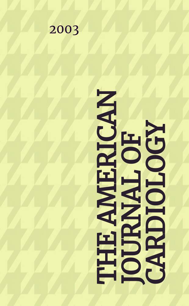 The American journal of cardiology : Official journal of the American college of cardiology A publication of the Yorke group. Vol.92, №9A : Erectile dysfunction and cardiovascular risk factors