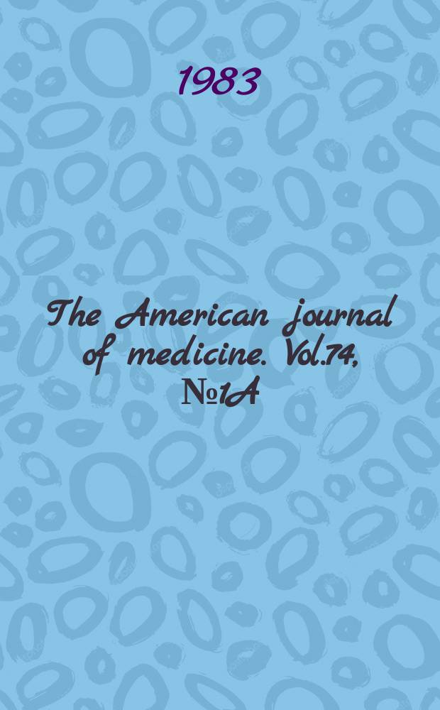 The American journal of medicine. Vol.74, №1A : "Role of insulin resistance in the pathogenesis and treatment of non-insulin-dependent diabetes mellitus", symposium. Scottsdale. 1982