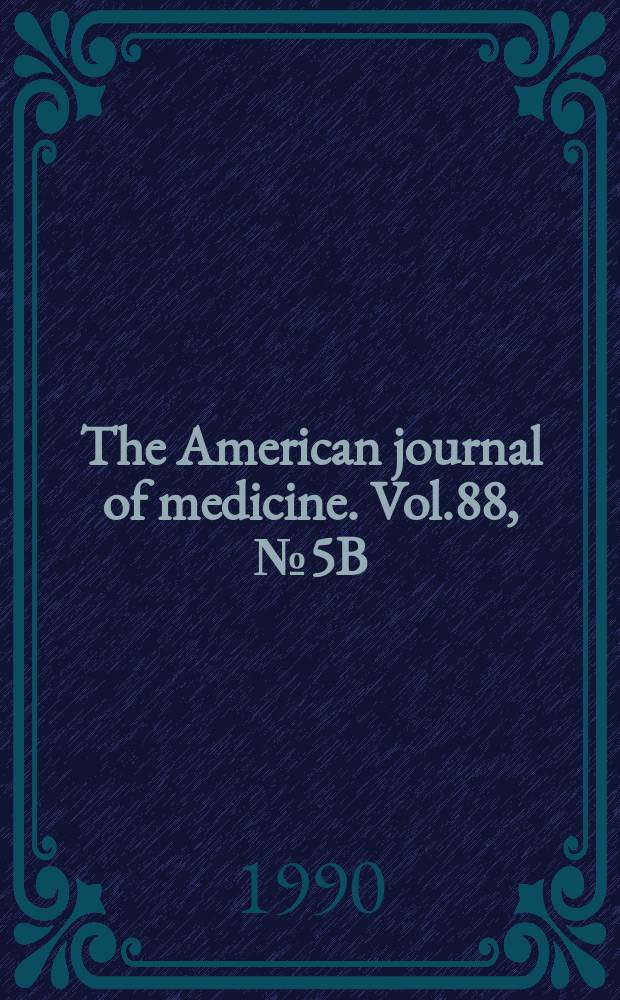 The American journal of medicine. Vol.88, №5B : Dideoxycytidine (ddC) a potent anti-retrovitral agent for human immunodeficiency virus infections