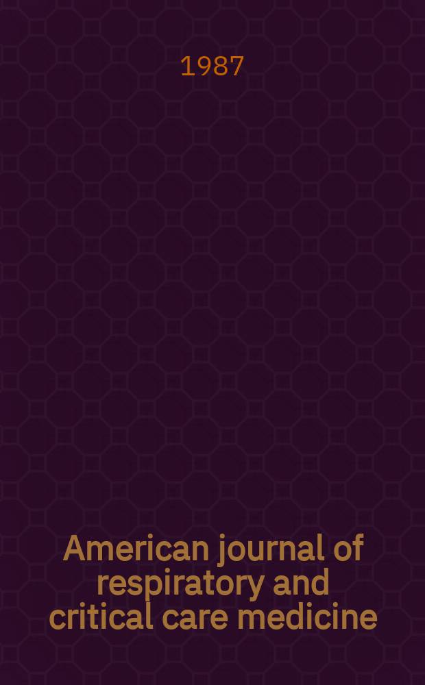 American journal of respiratory and critical care medicine : An offic. journal of the American thoracic soc., Med. sect. of the American lung assoc. Formerly the American review of respiratory disease. Vol.135, №6(Pt.2) : Interaction between inflammatory response and smooth muscle